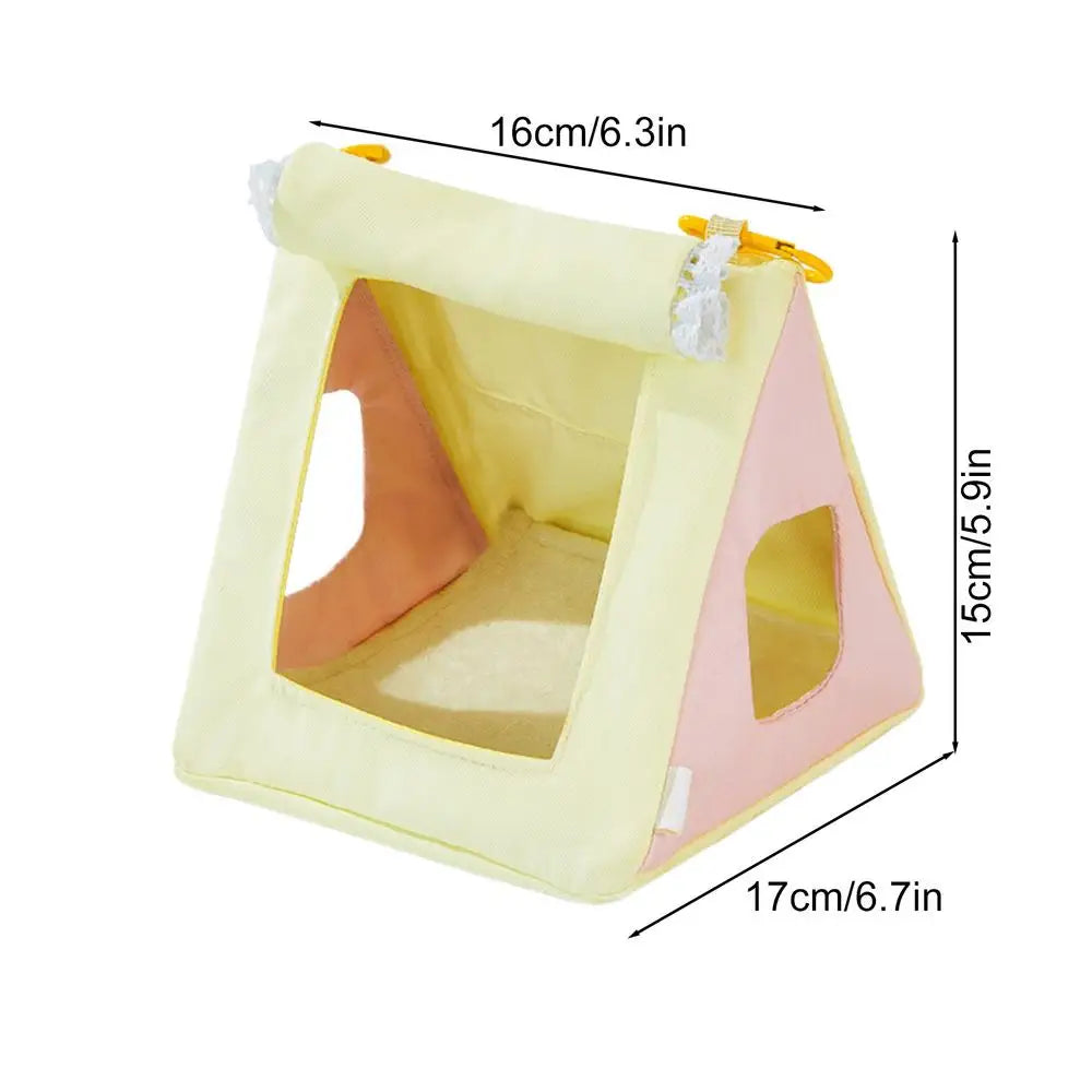 Bird Hammock Parakeet Cage Cockatiel Toys Four Seasons Parrot House Qme YELLOW China Mainland