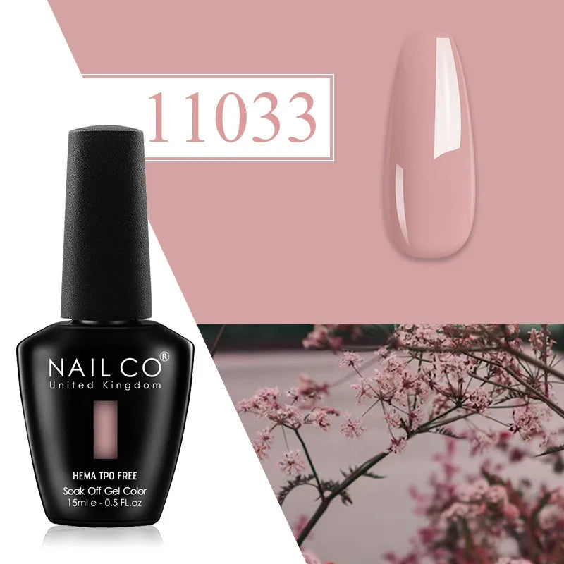 NAILCO Plum Gel Nail Polish Matte Coat Autumn Winter Semi Permanent