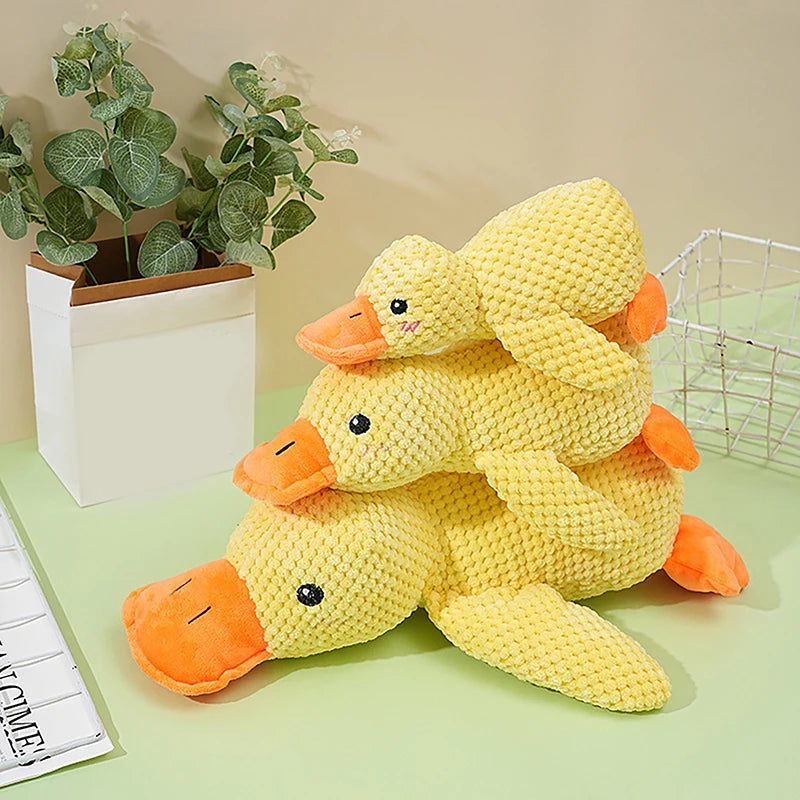 Cartoon Plush Dog Toys Duck Bite Wear Resistant Grinding Teeth Qme