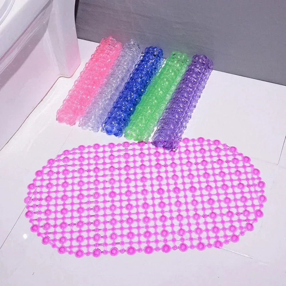 Household Non-slip Mat Bathroom Bath Massage Suction Cup Bathtub Rug Qme