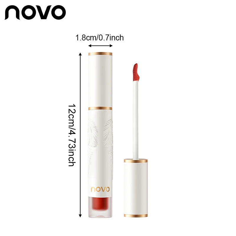 Matte Liquid Lipstick Makeup, Waterproof Non-fading Non-stick Cup, Smooth Misty Finish for Fuller Lips, Rich Color Rendering Qme