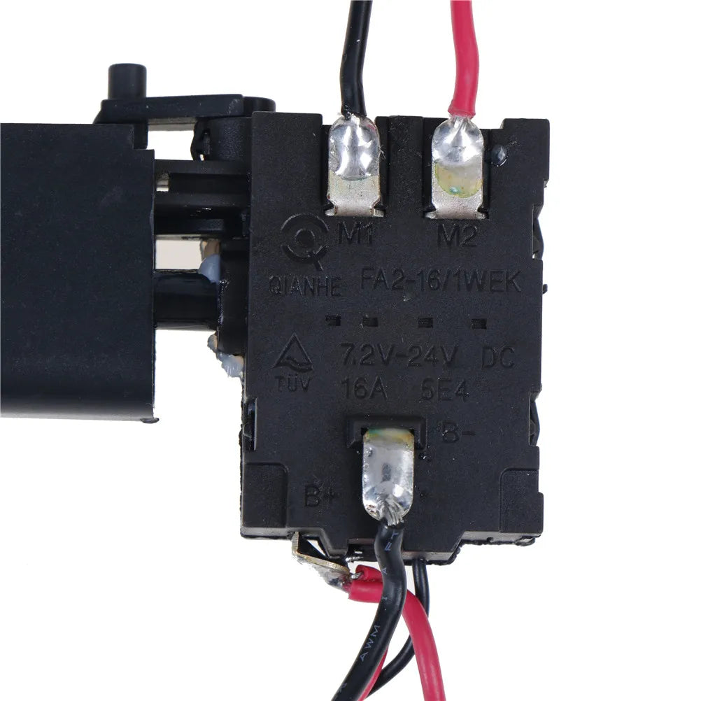 DC 7.2-24V Electric Drill Dustproof Speed Control Push Button Trigger Switch Qme