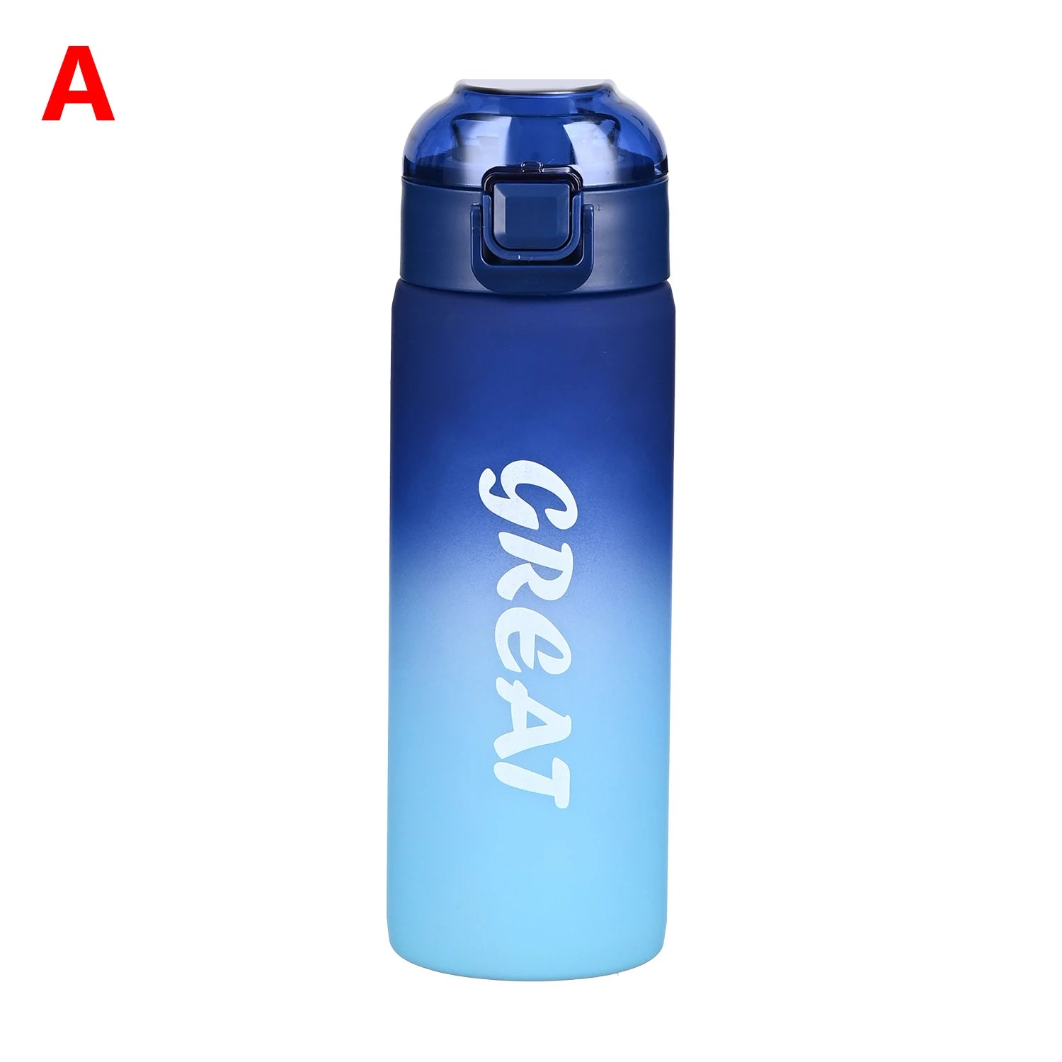 Outdoor Gym Travel Daily Drinking Gradient Sports Water Bottle Large Qme A 650