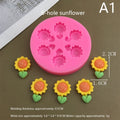 3 6 9 12Grids Candle Soap Crafts Kitchen Baking Mold 3D Flower Qme A5