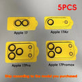 5 Tempered Glass Camera Lens Transparent Scratch Resistant Protective Qme iPhone 17 Pro Max