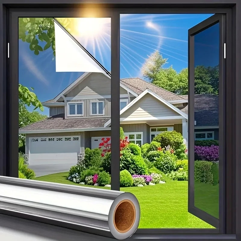One-Way Window Film With Heat Insulation Sun Protection And Privacy Protection Functions Suitable For Living Room And Kitchen. Qme 40cmX3m zuanshiyin