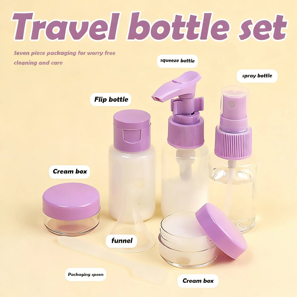Generic Travel Spray Bottles Toiletries Containers Zipper Toiletry Qme