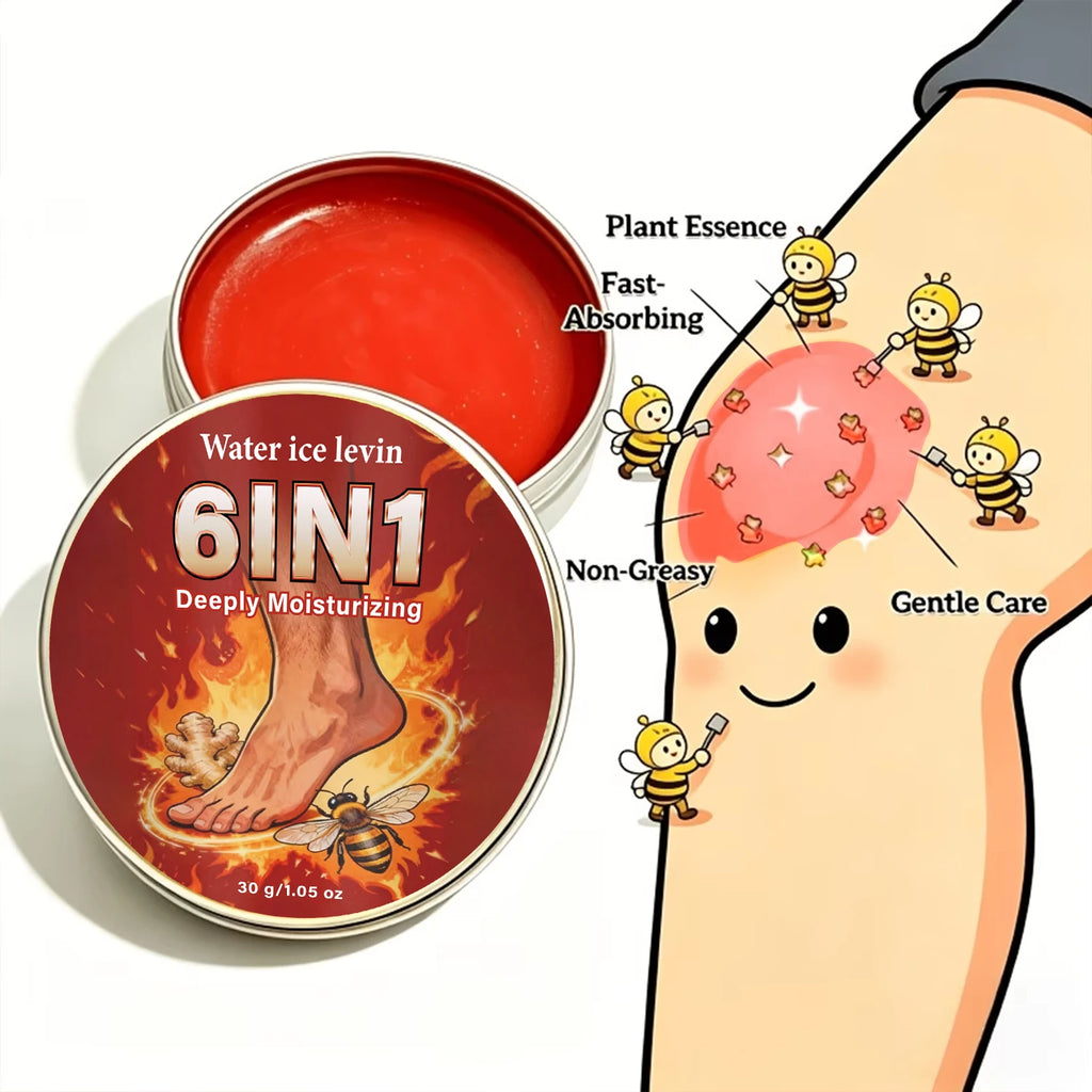 Deeply Moisturizing 6 In 1 Bee Venom Balm, NMN Collagen Firming Daily Foot & Body Skin Care Qme