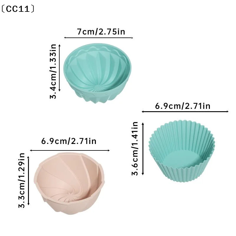 Charlotte Cake Pan Silicone Cheesecake Nonstick Round Baking Mold Qme