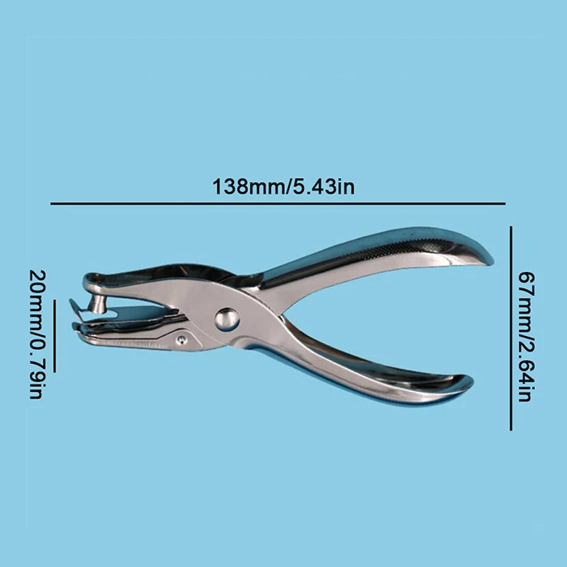 Kawaii Single Handheld Circle Shaped Hole Puncher Capacity 3 Qme