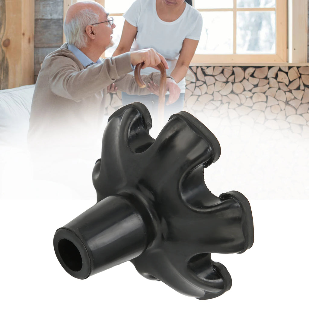 Cane Tips Cane Tips 6 Pillar Design Nonslip Rubber 19mm Crutch Tips with for Walking Stick Shooting Stick Rubber Tips for Canes Qme