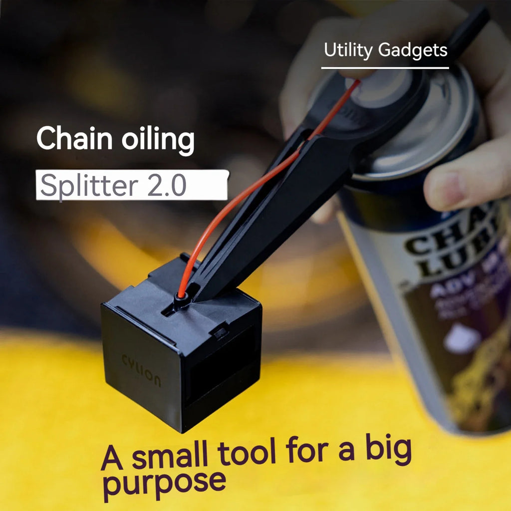 1/2PCS Upgraded Bike Motorcycle Chain Lube Oiler Tool Mess-Free Chain Wax Cleaner Straw Lubricant Applicator Maintenance Cycling Qme