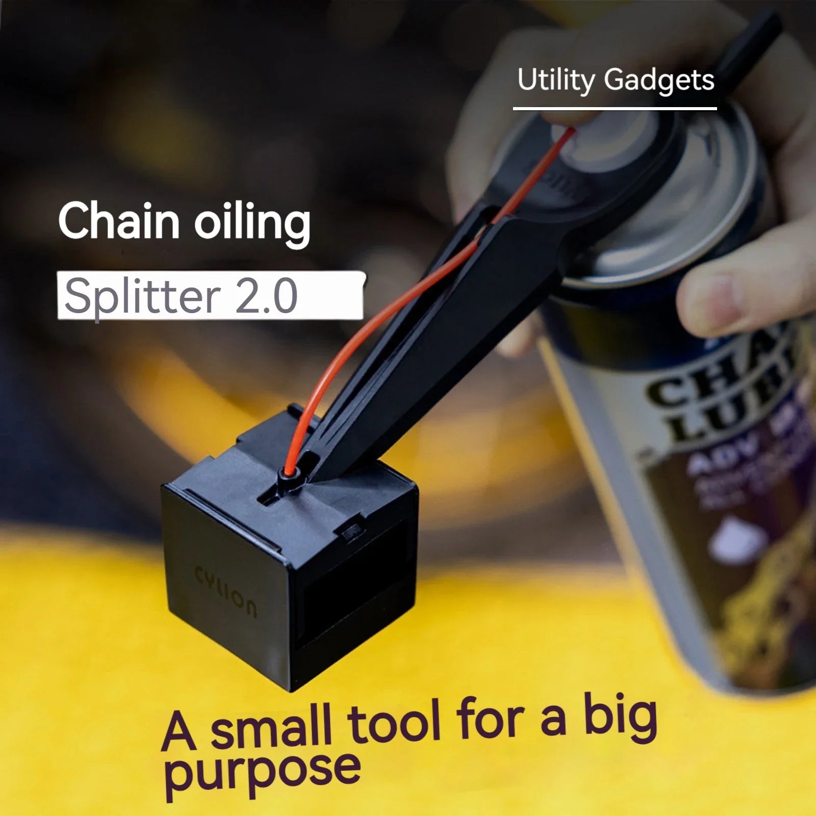 1/2PCS Upgraded Bike Motorcycle Chain Lube Oiler Tool Mess-Free Chain Wax Cleaner Straw Lubricant Applicator Maintenance Cycling Qme