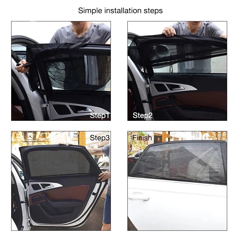 Car Sun Shade Styling Accessories Auto UV Protect Curtain Side Window Qme