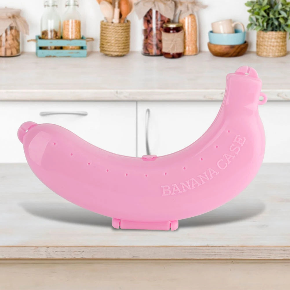 Banana Shell Cute 3 Colors Fruit Banana Protector Box Holder Case Lunch Container Storage New Case Lunch Qme