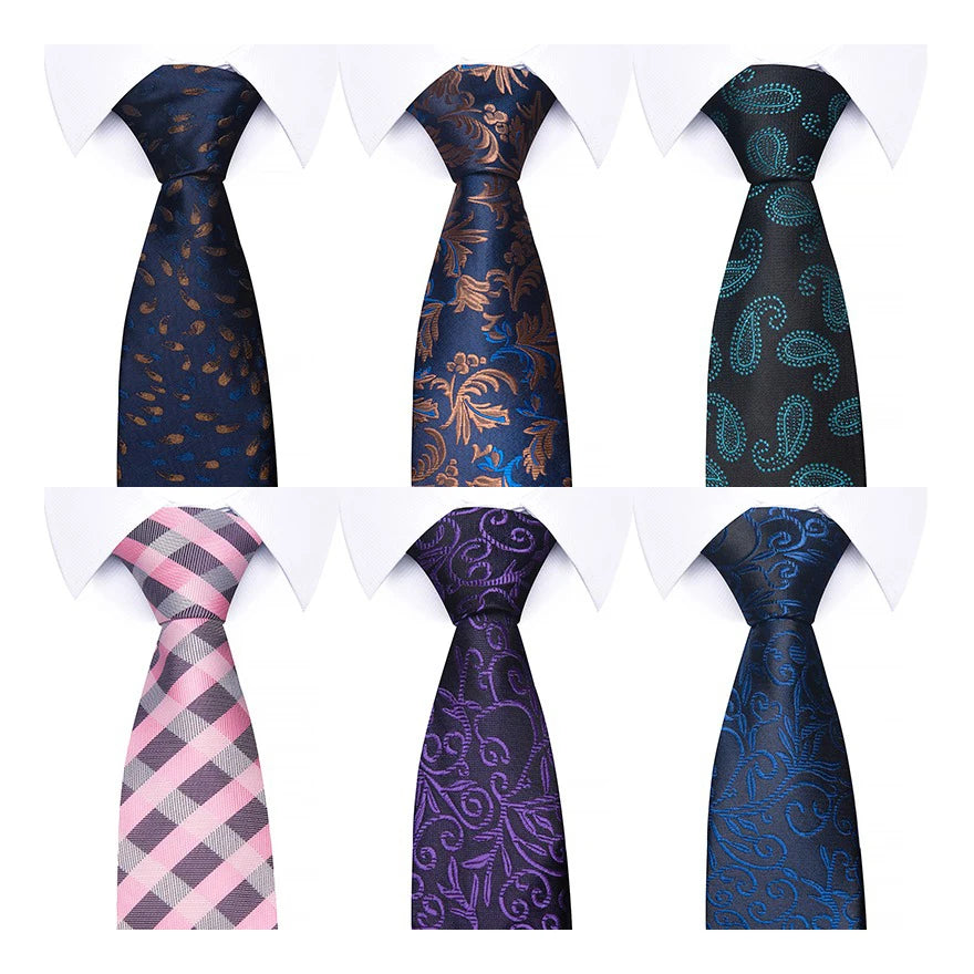 Tie Men Gravatas Grade 100 Silk Neck Hombre Printed Formal Clothing Qme