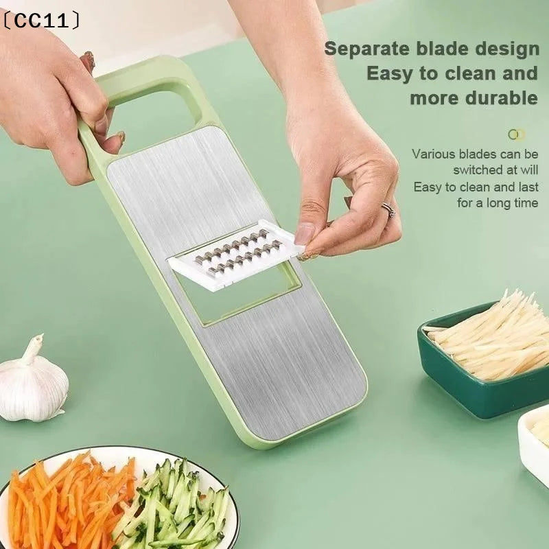 6-in-1 Stainless Steel Vegetable Cutter Multifunctional All-in-1 Qme