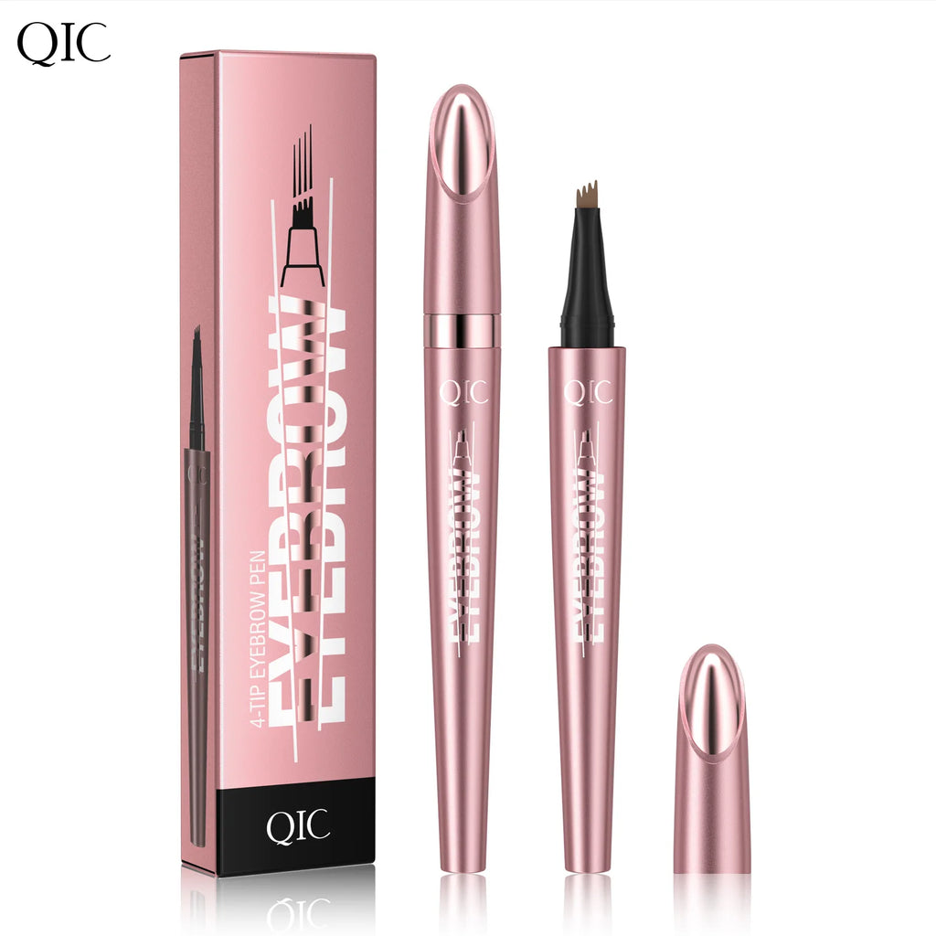 Four Claw Liquid Eyebrow Pen Waterproof Sweatproof Long Lasting 3D Wild Brow Microblading Makeup for Beginners Qme