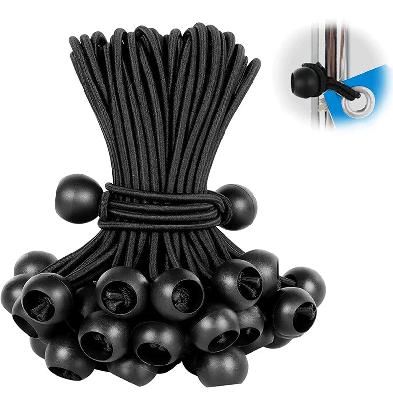 Bungee Ball Tarps Canvas Tarpaulin Flagpole Ties Cord Ends Elastic Qme