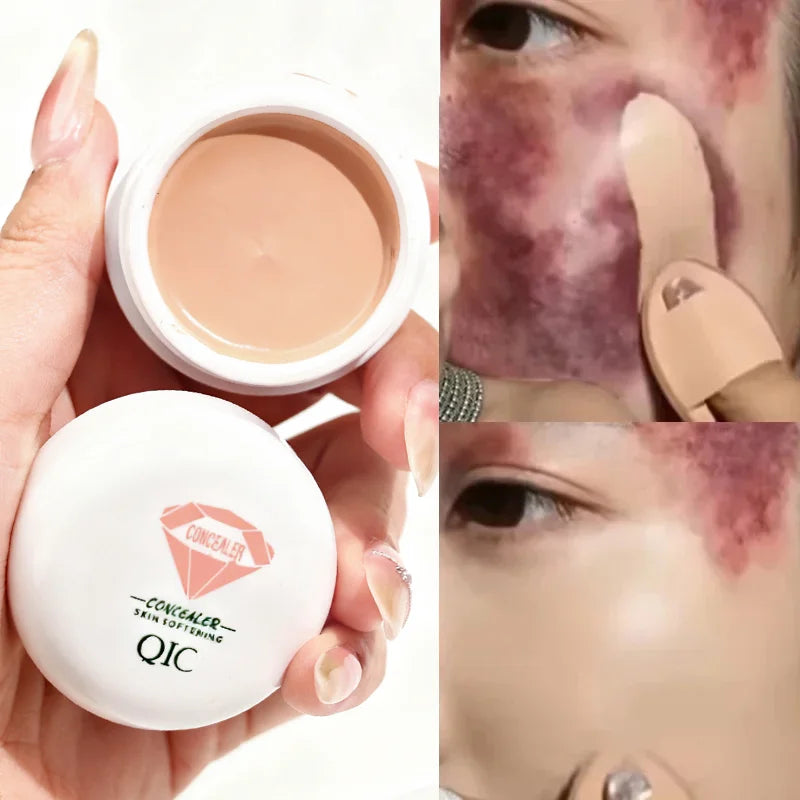 Full Coverage Concealer-waterproof,for Covers Skin Blemishes and Wrinkles and Tattoos,Regulates Skin Tone,Face Concealer Makeup Qme