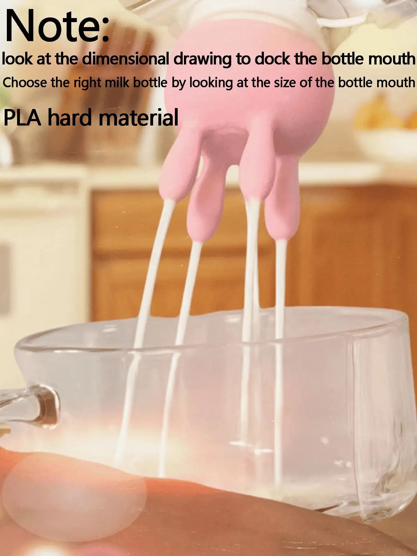 Cow Shaped Milk Box Cover Suitable 1 062-inch Bottle Mouth PLA Hard Qme