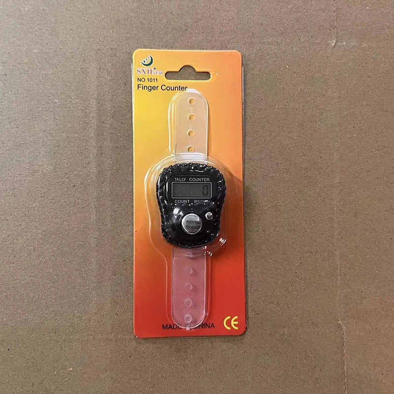 Electronic Finger Counter Ring Click Portable Resettable Digital Qme A4