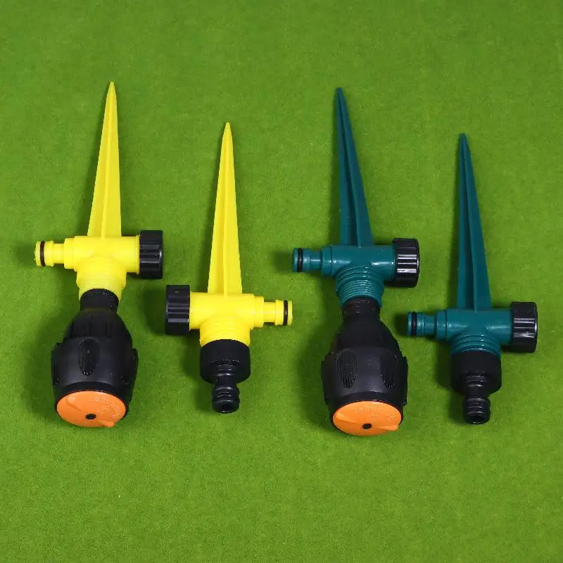 2 Sets Garden Sprinkler 360 Degree Rotation Irrigation Watering System Plant Watering Sprinkler For Agriculture Lawn Farm Qme