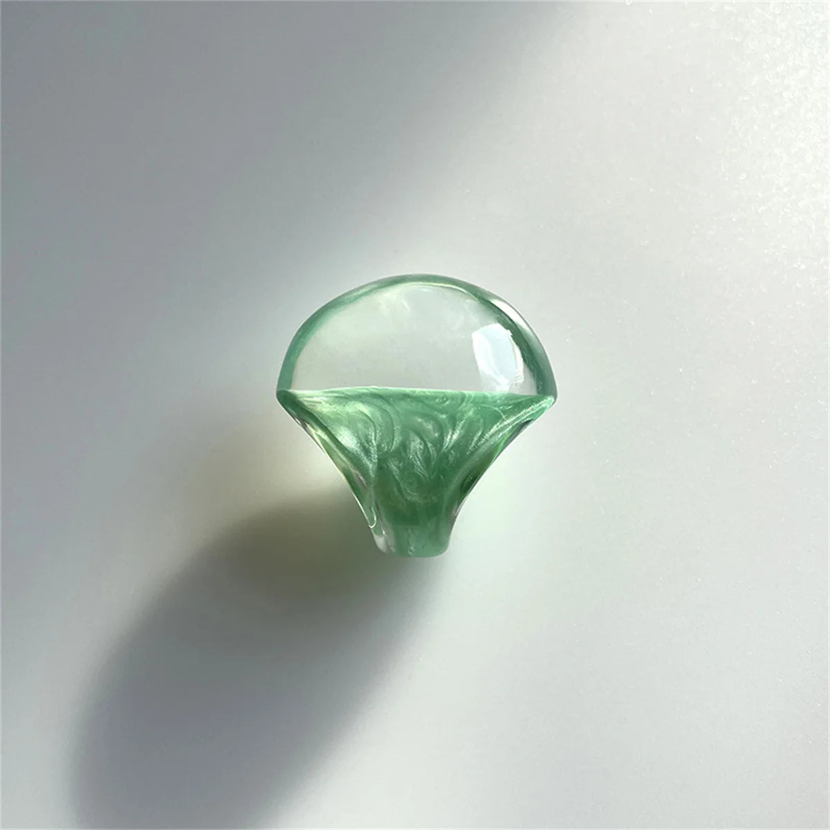 Cute Y2k Transparent Resin Chunky Large Rings Geometric Oval Wide Vintage Jewelry Gift for Women Girls New Ins Hip Hop Rings Qme zhuguanglv China Mainland 7
