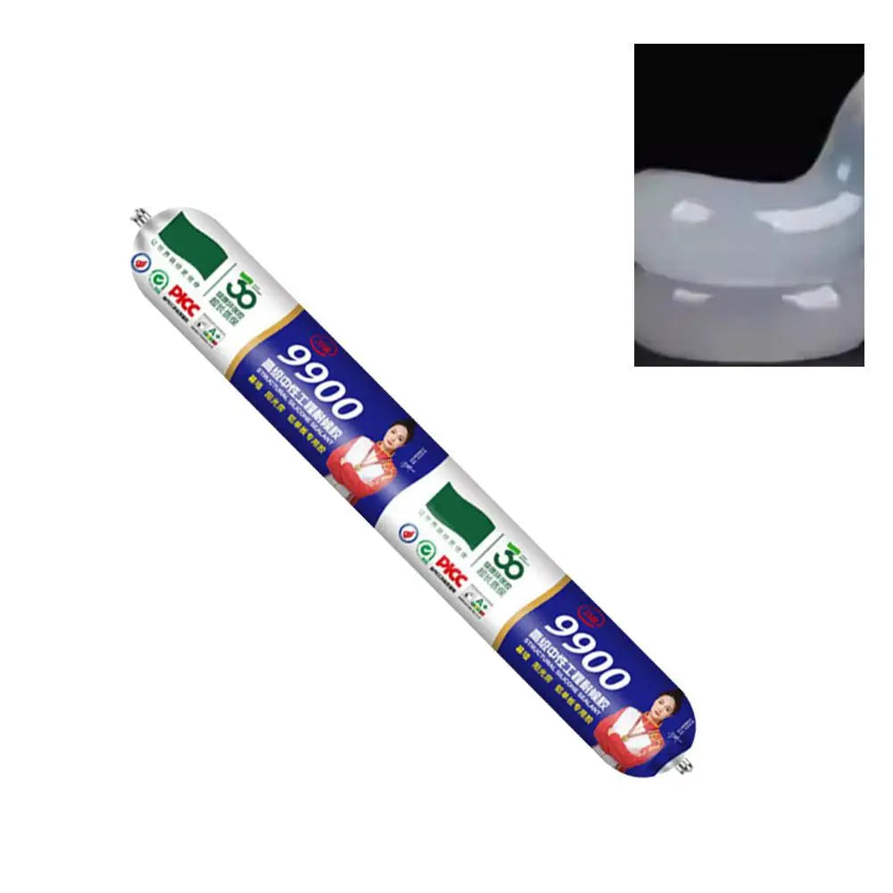 Transparent Silicon Waterproof Sealant 9900 Structural Silicone Engineering Adhesive Quick Drying For Wall Stone Doors Adhesive Qme C