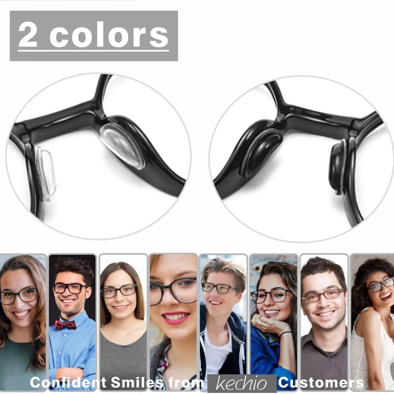 10 Pairs Of Glasses Mini Nose Pads for Glasses Durable Anti-slip Self-Adhesive Silicone Soft Glasses Nose Pads for All Glasses Qme