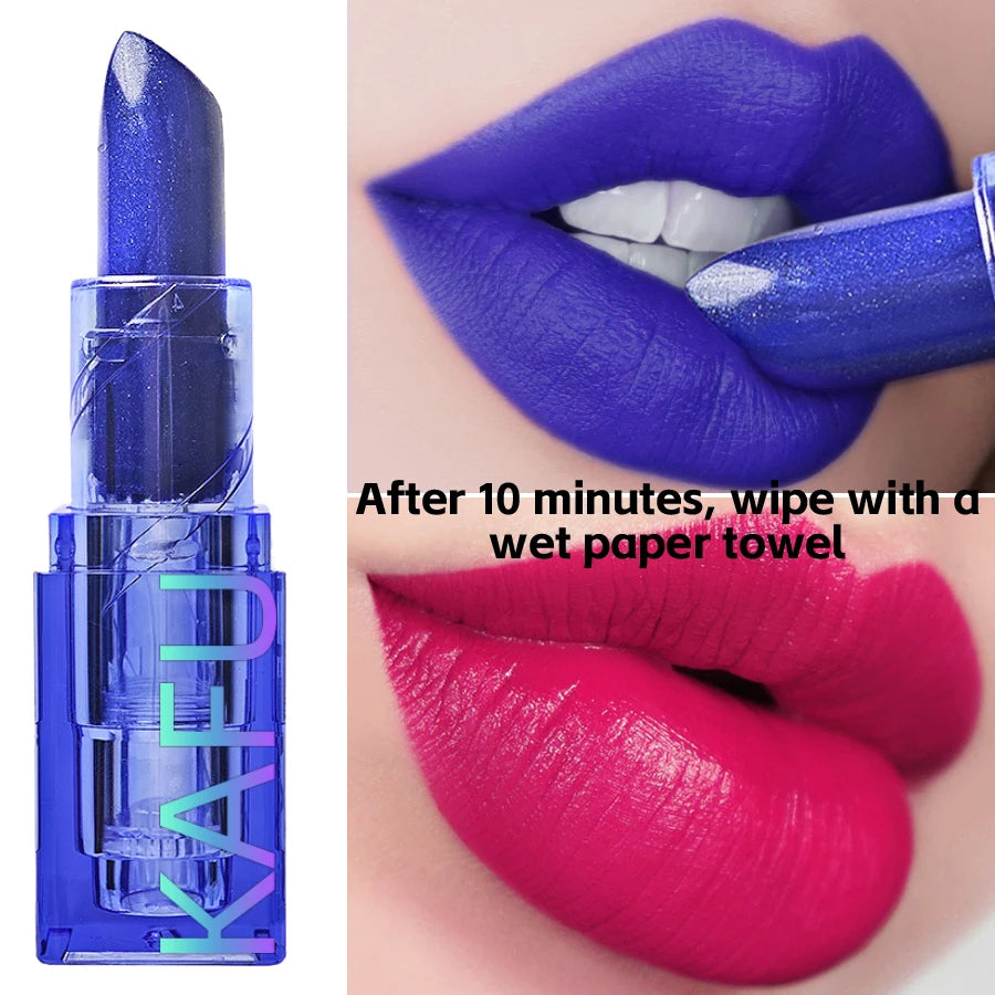 Blue Rose Lipstick Temperature Changing Lipstic Moisturizing Female Qme 501