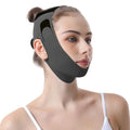 Face Lift Tape Chin Strap Sleeping Reusable V Line Lifting Mask Qme black