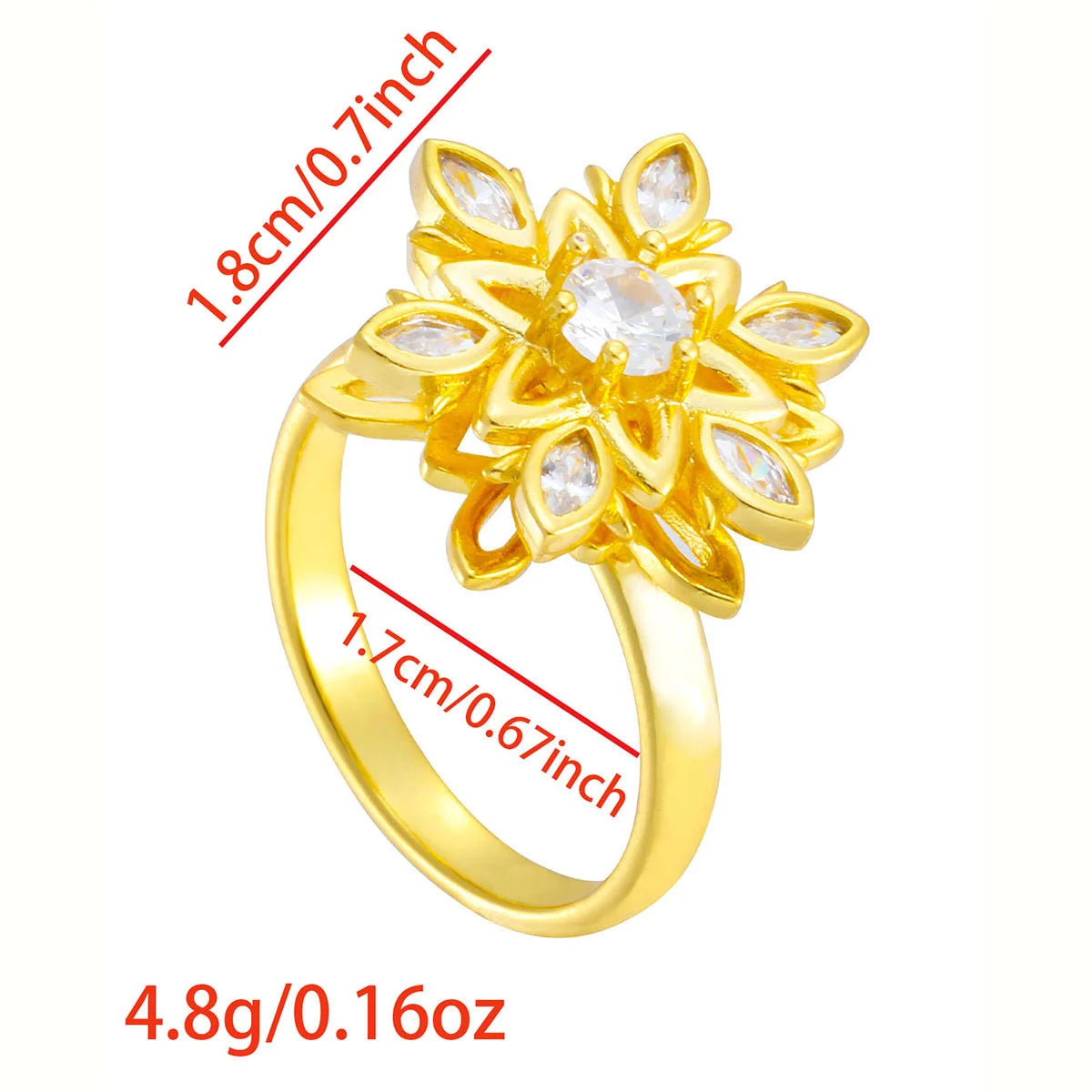 Luxury Rotating Anxiety Animal Rings for Women Spinner Fidgets Cute Flower Heart Dragonfly Anti Stress Ring Wedding Jewelry Qme 9 resizable
