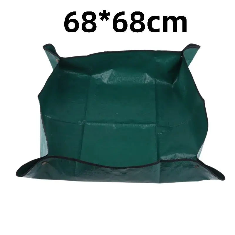 Succulent Potting Mat Portable Gardening Plant Repotting Waterproof Qme Dark green 68X68CM