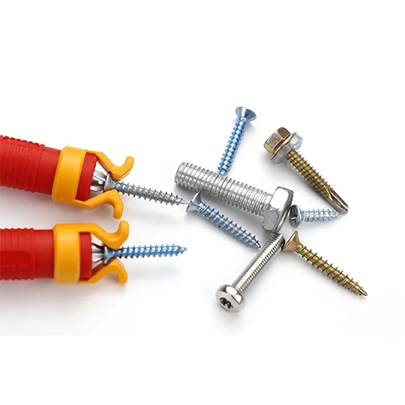 40mm*18mm Screw Bit Holder Fixing Sleeve Woodworking Tool Universal Generic Plastic Screw Holder Clamper Screw Accessories Qme