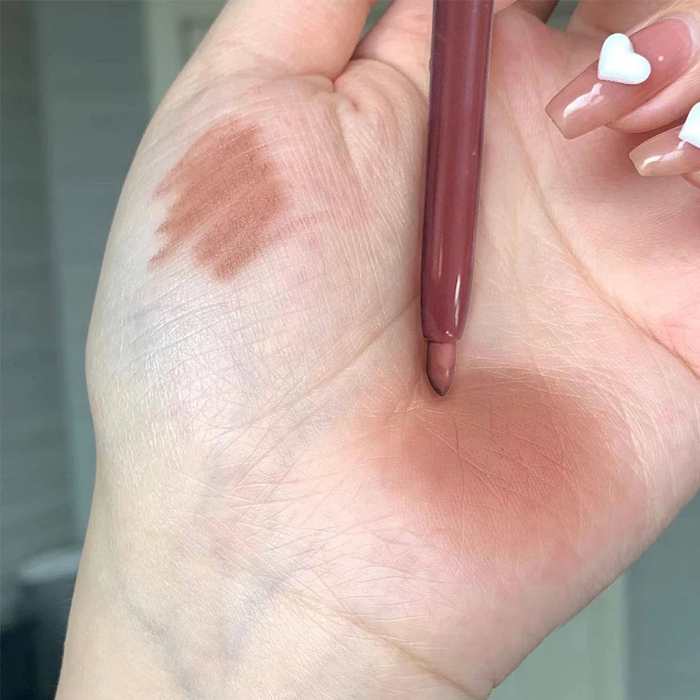 Matte Lipliner Pencil Stick Long-Lasting Lip Liner Makeup Nude Lipstick Pen Charming Lip Liner Contouring Cosmetics For Women Qme