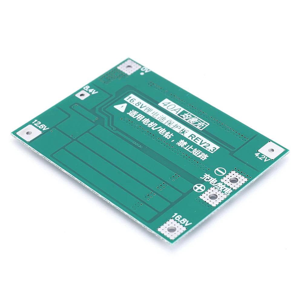 2S 3S 4S 20A 40A 60A Li-ion Lithium Battery Charger Protection Board 18650 BMS Drill Motor 11.1V 12V/14V 16.8V Enhance/Balance Qme