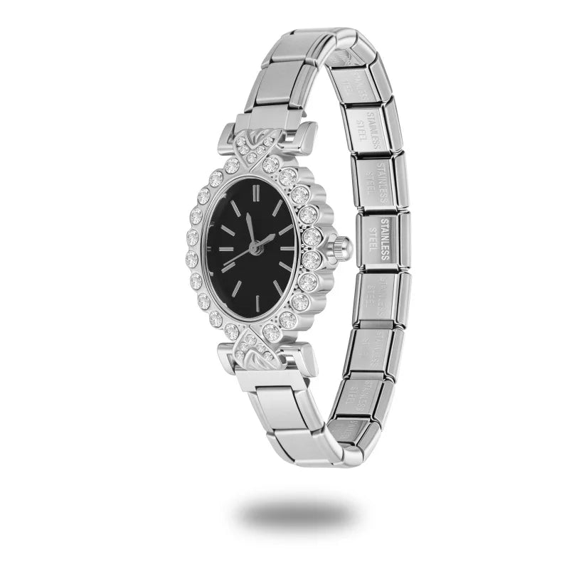 Vintage Luxury Highquality Women Men Stainless Steel Shake Rotate