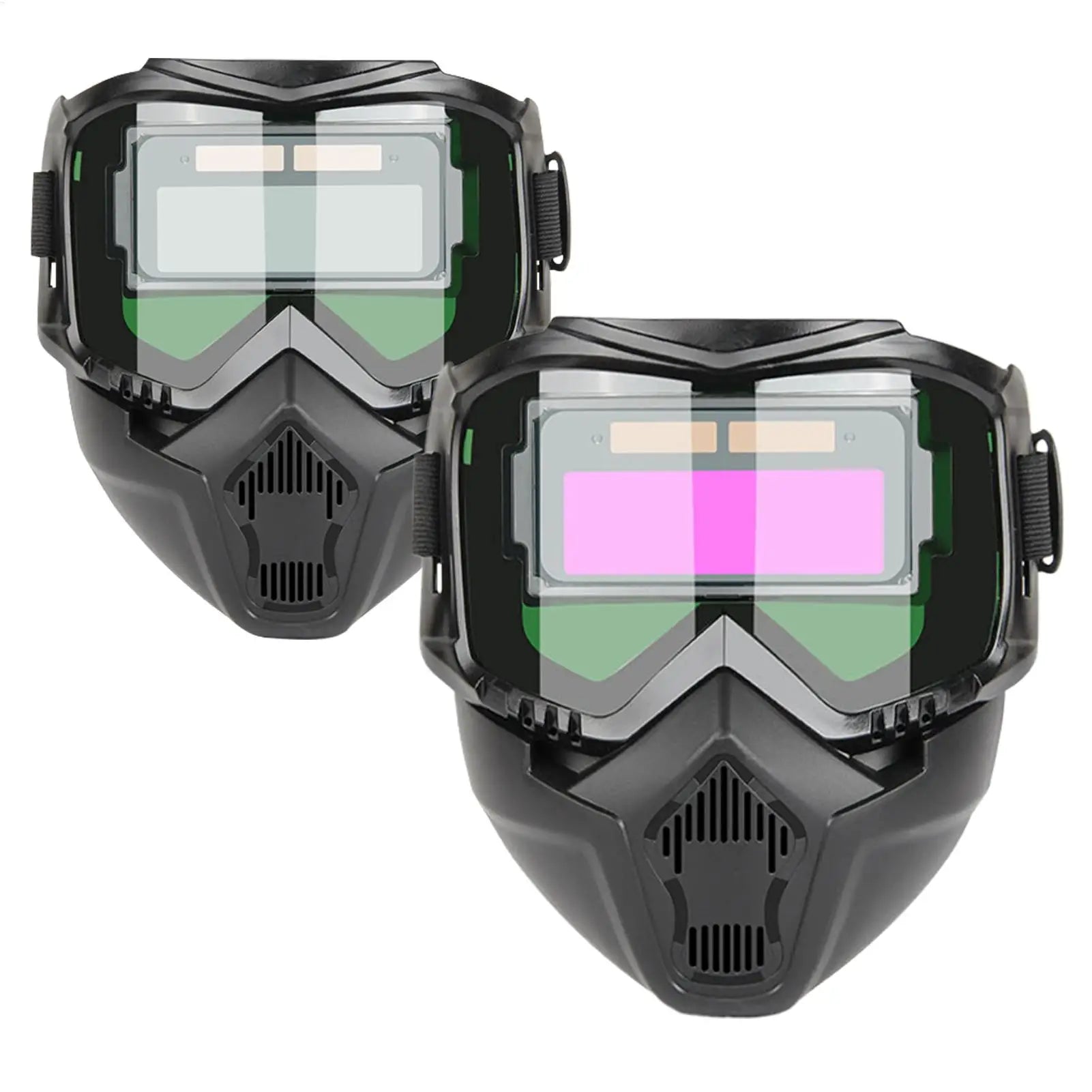 Welder Helmet Auto Darkening Detachable Welding Protector Soldering Protective Hood Welder Face Protector for Metal Processing Qme