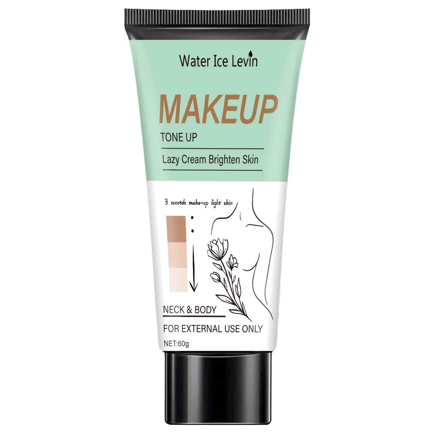 Face and Body Brightening Cream - Toning Cream, Facial and Body Makeup, Suitable for Face, Neck, Armpits, Joints and Other Areas, with a Gentle Texture That Brightens and Moisturizes Simultaneously Qme 1 Piece 60g