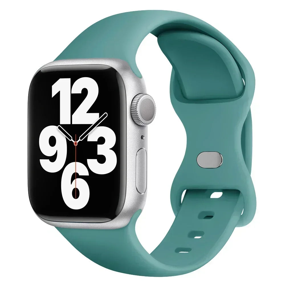 Silicone Band Apple Watch 10 9 8 7 6 5 4 3 SE Strap IWatch Ultra 2