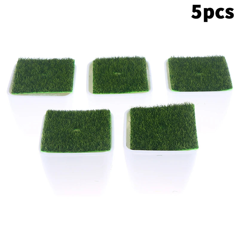 Thickened Balcony Fake Flowers Flower Pot Bonsai Ornament Arrangement Qme Square