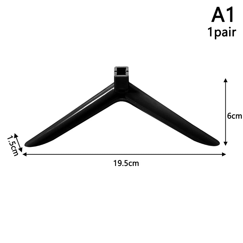 1Pair Universal Base Televisions Tabletop Stand Legs Pedestal Qme A1