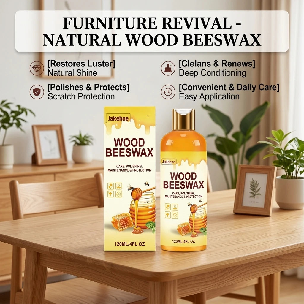 Wood Beeswax Polish Agent Moisturizing Repair Minor Dry Cracks Boost Shine Prevent Cracking Restoration Wood Furniture Care Oil Qme