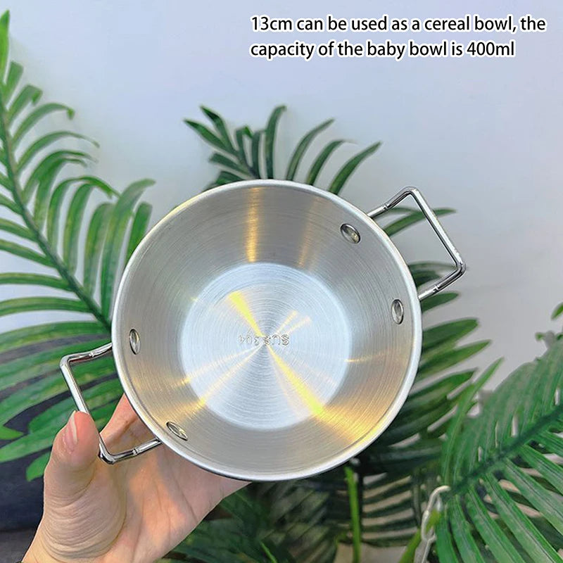 Korean Cuisine Bowl Durable Stainless Steel Rice Wine Bowls Household Qme 2