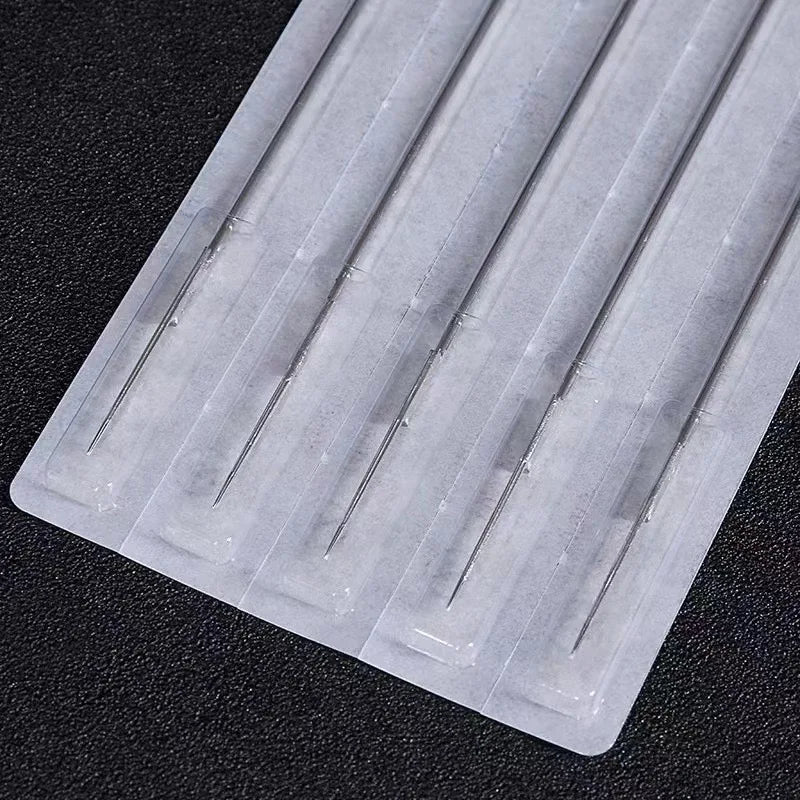 50PCS Tattoo Needles Disposable RL RS M1 RM Sterilized Tattoo Needle for Standard Tattoo Machine & Grips Makeup Machine Supply Qme