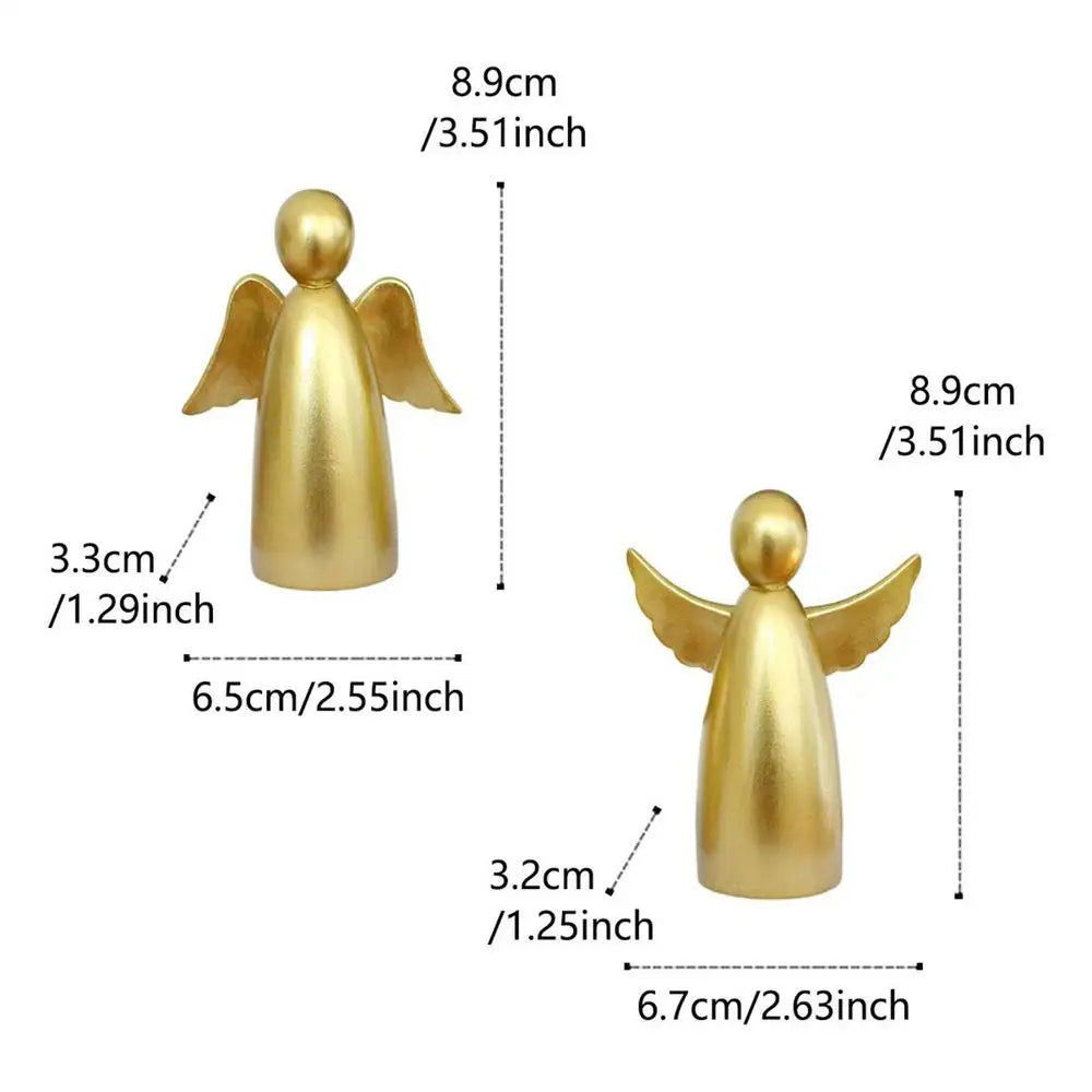 Angel Figure Adorable Sculpture Memorial Statue Decoration Golden Qme Yellow China Mainland