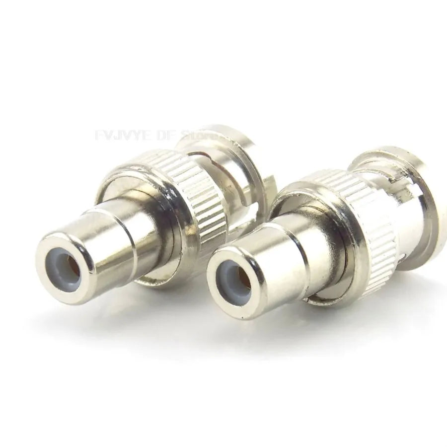 50pcs BNC male TO RCA female Plug COAX Adapter Connector plug F/M Couple for Security System Video CCTV Camera H10 Qme