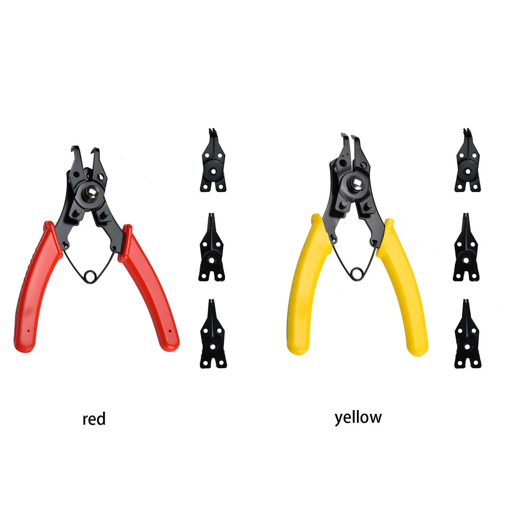 4 In 1 Convertible Internal External Retaining Ring Plier Anti-Slip C Clip Circlip Lock Ring Removal Tool For Automotive Repair Qme