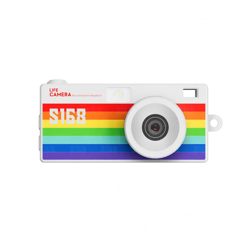 2K HD Mini Digital Camera Compact Video Recorder Screen Portable Qme one size White